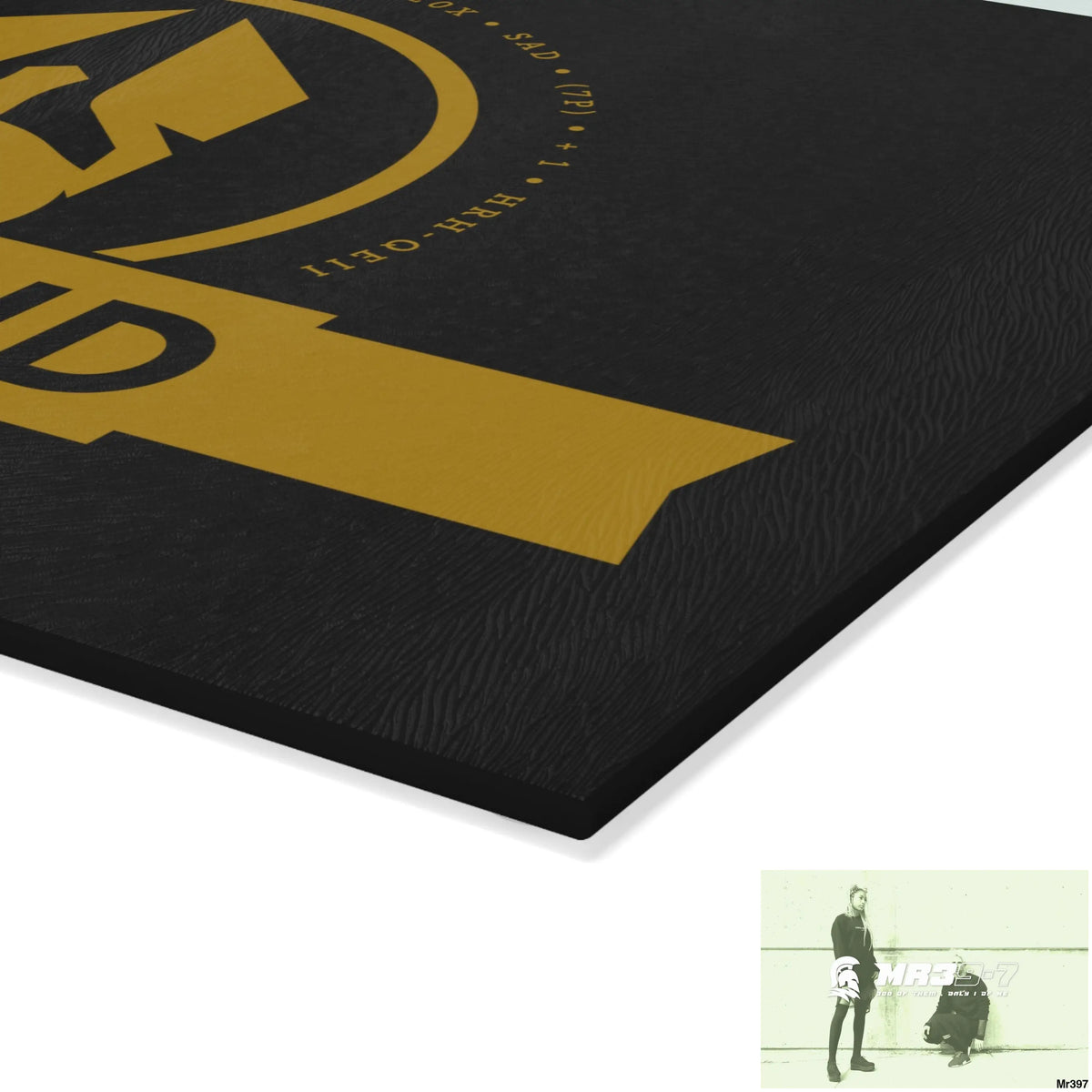 A Who Dares Wins ID Glass Cutting Board Home Decor