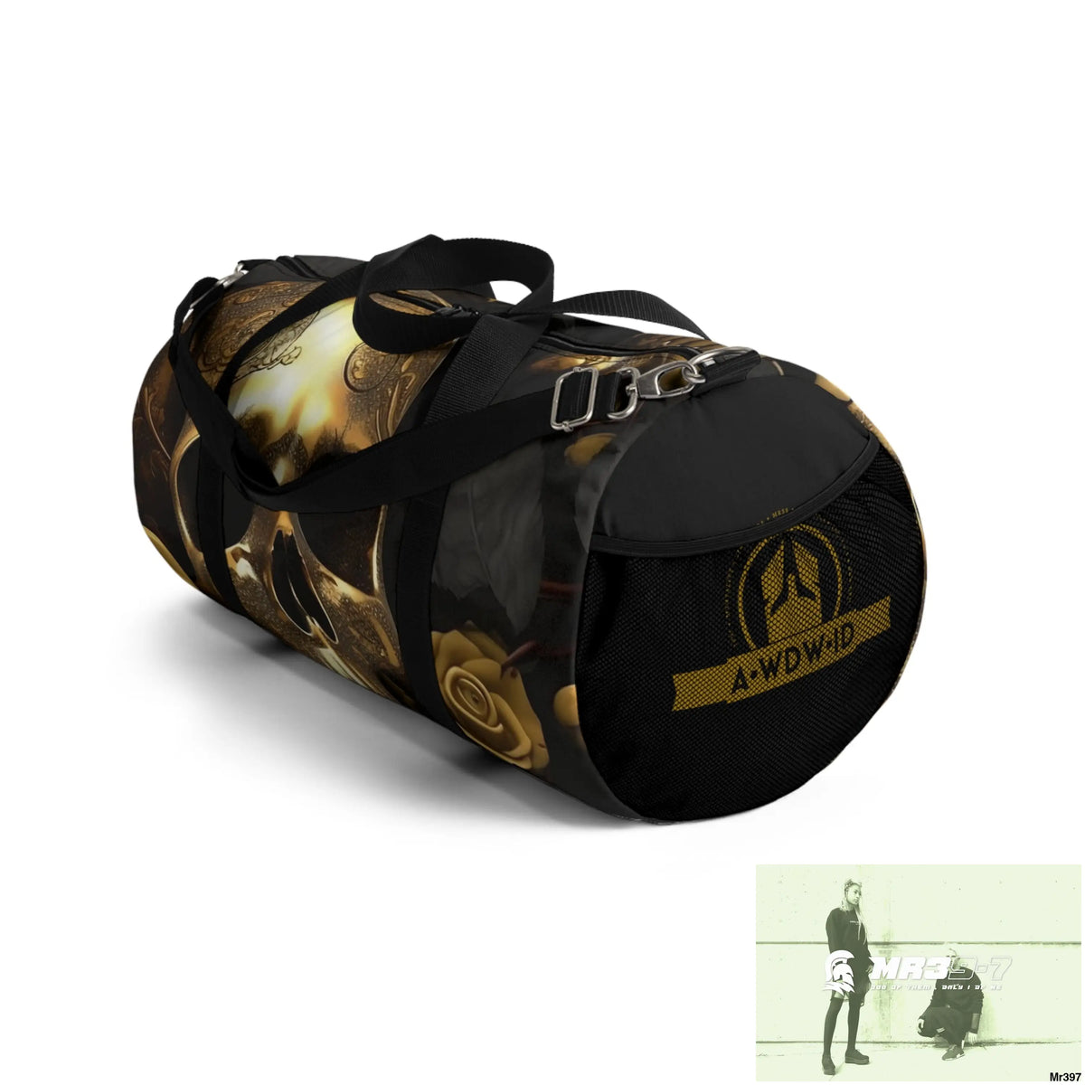 A Who Dares Wins ID Gothic Skulls & Roses Duffel Bag Bags