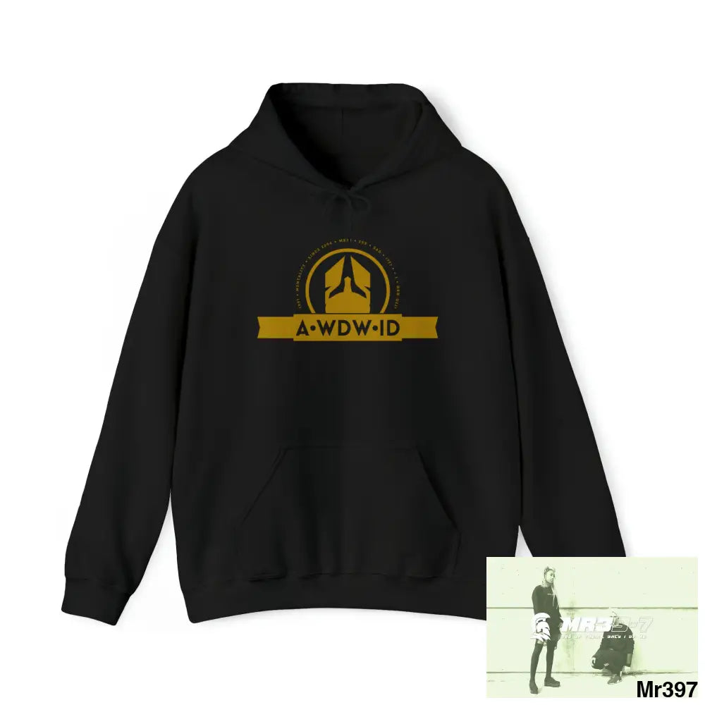 A Who Dares Wins (ID) Heavy Blend™ Hooded Sweatshirt Black / S Hoodie
