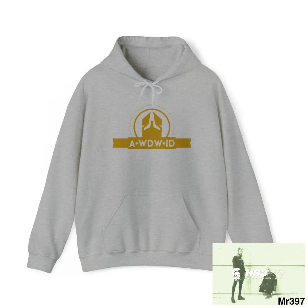 A Who Dares Wins (ID) Heavy Blend™ Hooded Sweatshirt Sport Grey / S Hoodie