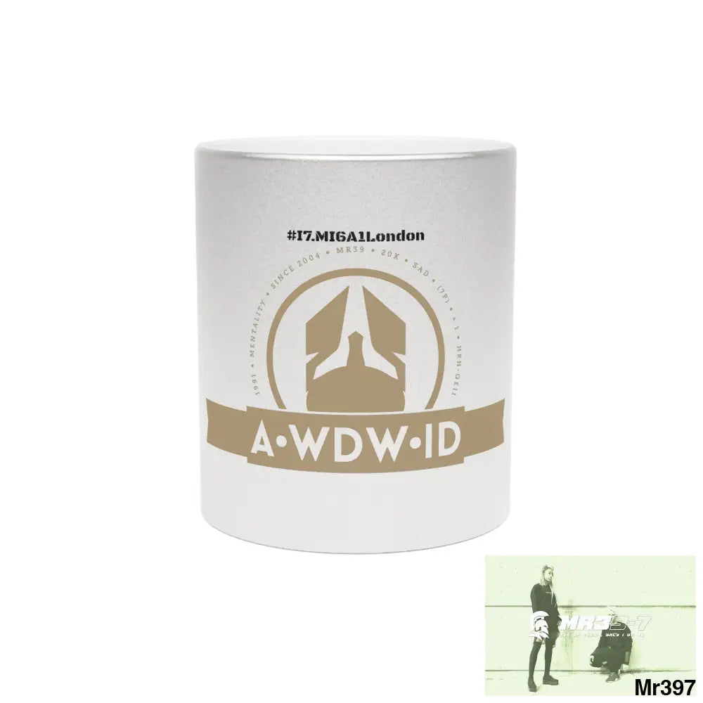 A Who Dares Wins ID #I7MI6A1London Metallic Mug (Silver\Gold) 11oz / Silver Mug