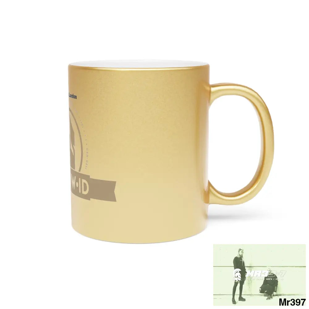 A Who Dares Wins ID #I7MI6A1London Metallic Mug (Silver\Gold) Mug