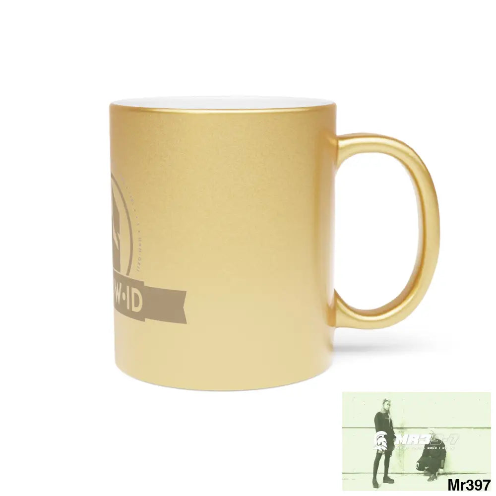 A Who Dares Wins ID #I7MI6A1London Metallic Mug (Silver\Gold) Mug