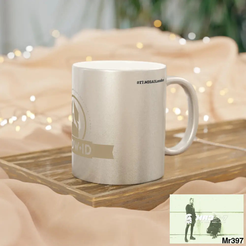 A Who Dares Wins ID #I7MI6A1London Metallic Mug (Silver\Gold) Mug