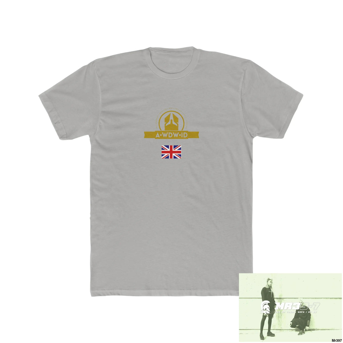 A Who Dares Wins ID Kenya 2015 Men’s Cotton Crew Tee Solid Light Grey / S T-Shirt