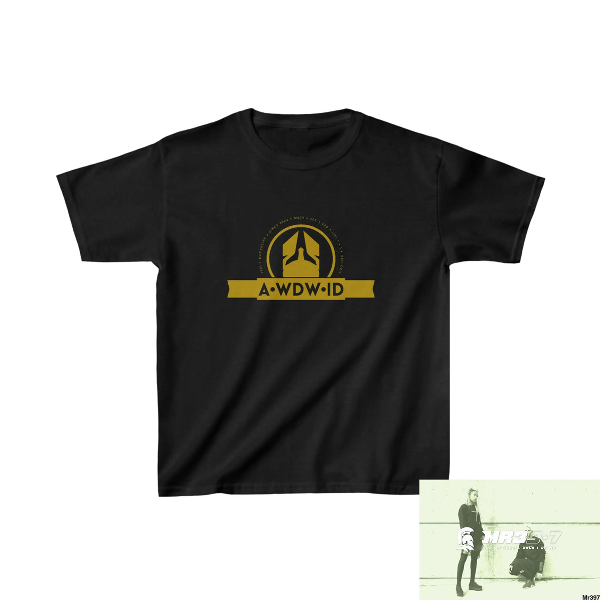 A Who Dares Wins ID - Kids Heavy Cotton™ Tee XS / Black Kids clothes