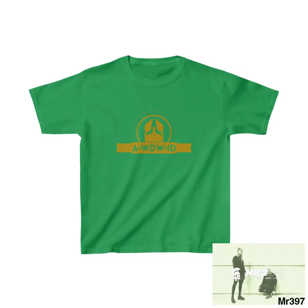A Who Dares Wins ID - Kids Heavy Cotton™ Tee XS / Irish Green Kids clothes