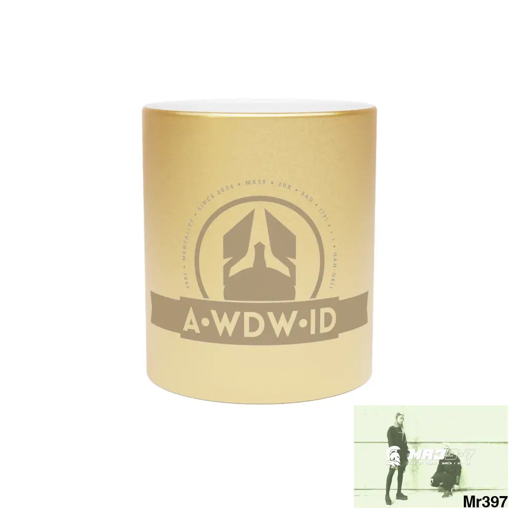 A Who Dares Wins ID Metallic Mug (Silver\Gold) 11oz / Gold Mug