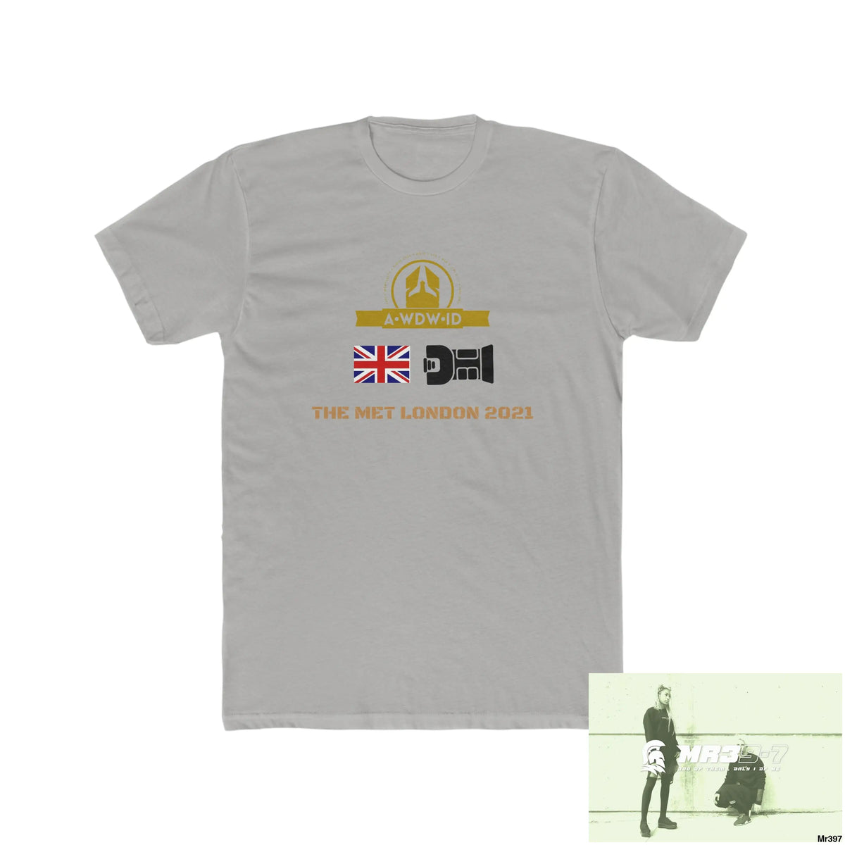 A Who Dares Wins ID One flew over the Redwoods Centre - Men’s Cotton Crew Tee Solid Light Grey / S T-Shirt