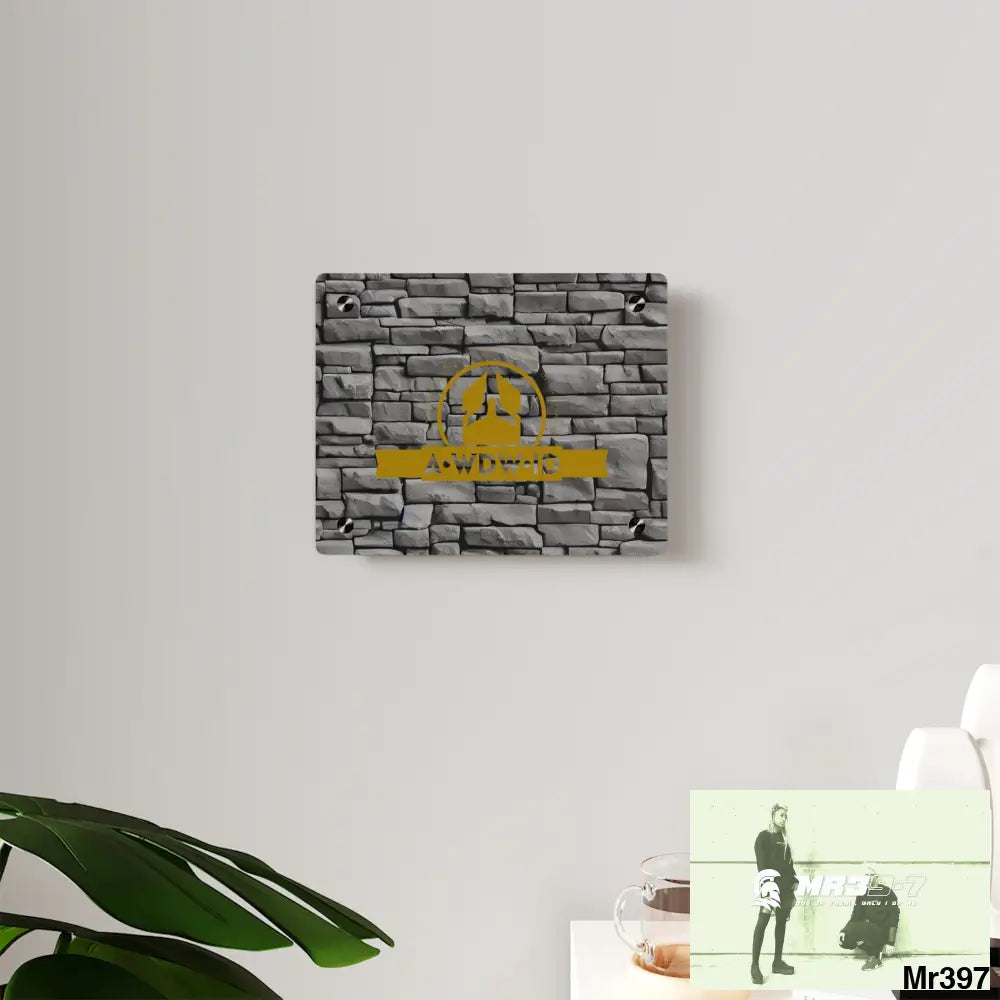 A Who Dares Wins (ID) RSF 3D Dark Black Brick Wall 32k Ultrarealistic High quality Acrylic Wall Art Panels Home Decor