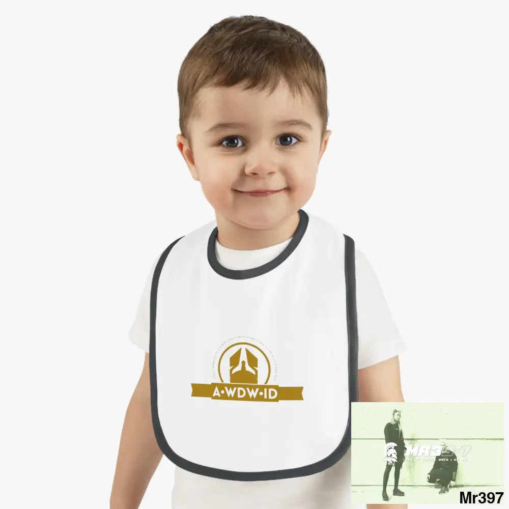 A Who Dares Wins ID RSF Baby Contrast Trim Jersey Bib Kids clothes