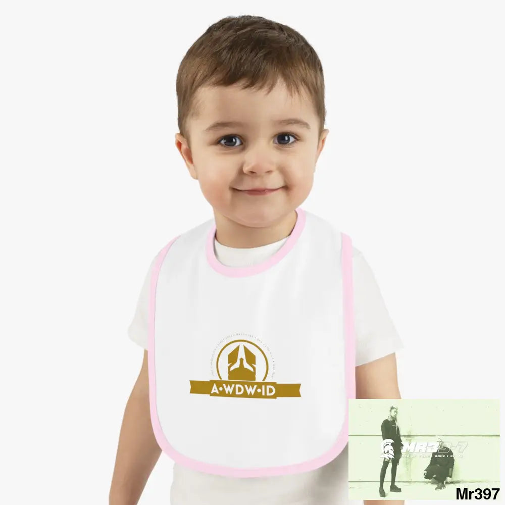 A Who Dares Wins ID RSF Baby Contrast Trim Jersey Bib Kids clothes