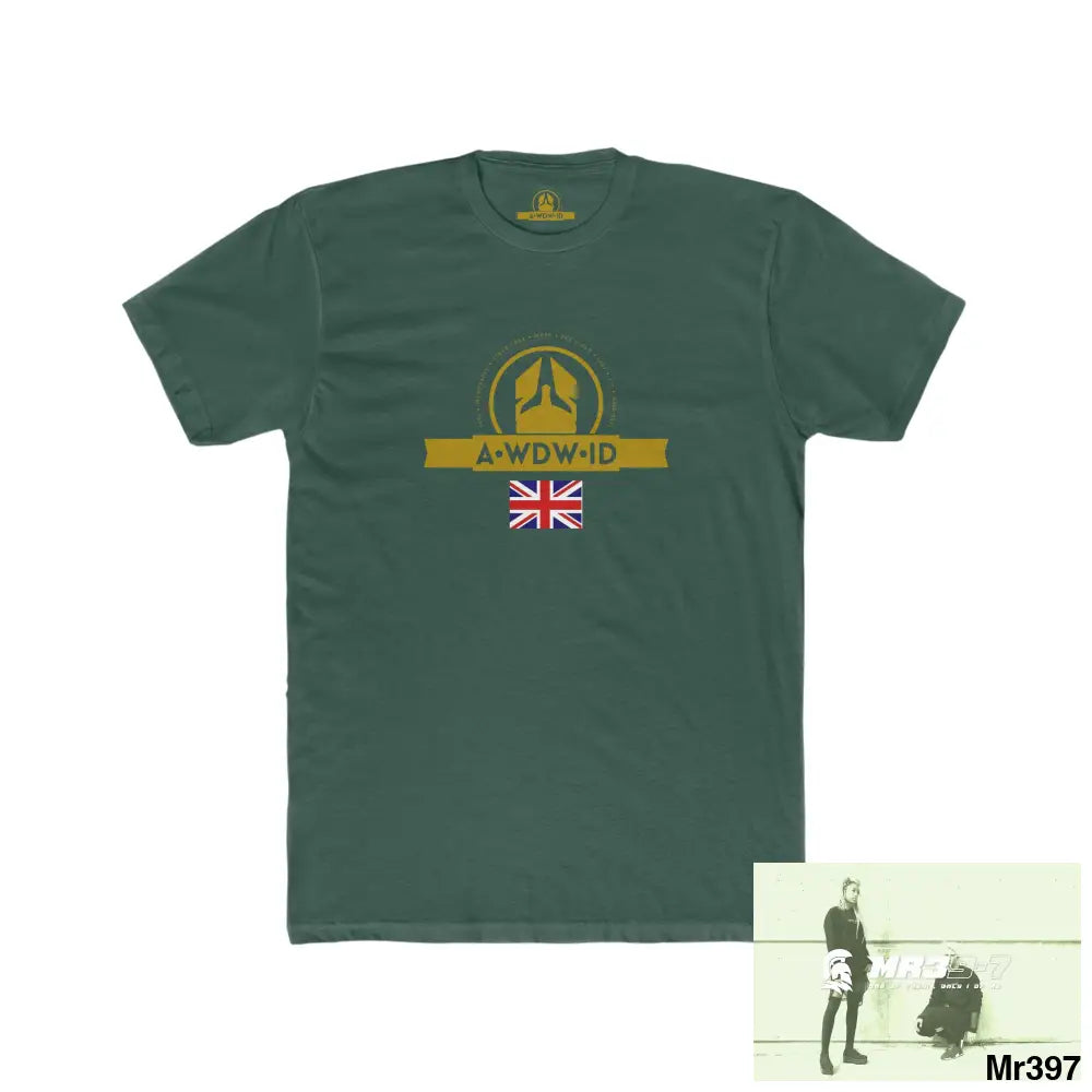 A Who Dares Wins.ID RSF Dahab Military Grade Radiation Men’s Cotton Crew Tee Solid Forest Green / S T-Shirt