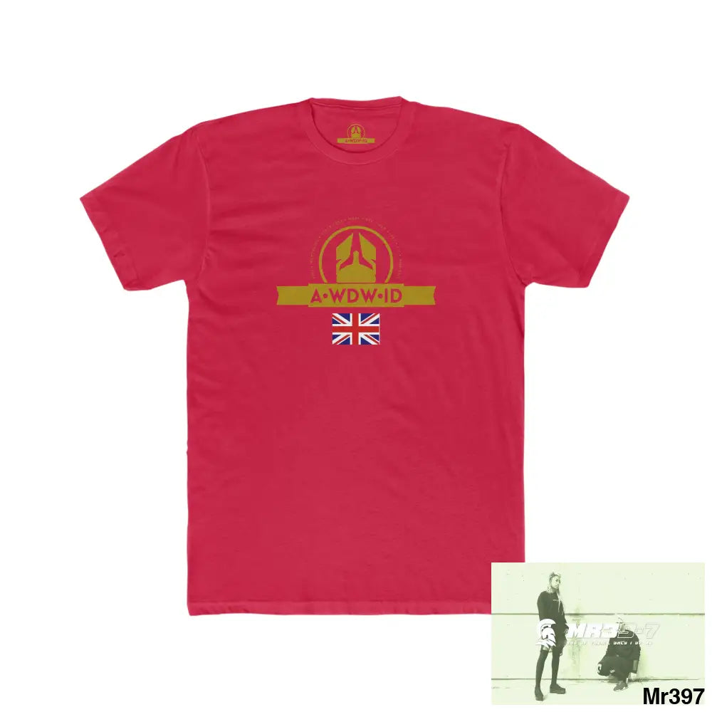 A Who Dares Wins.ID RSF Dahab Military Grade Radiation Men’s Cotton Crew Tee Solid Red / XS T-Shirt