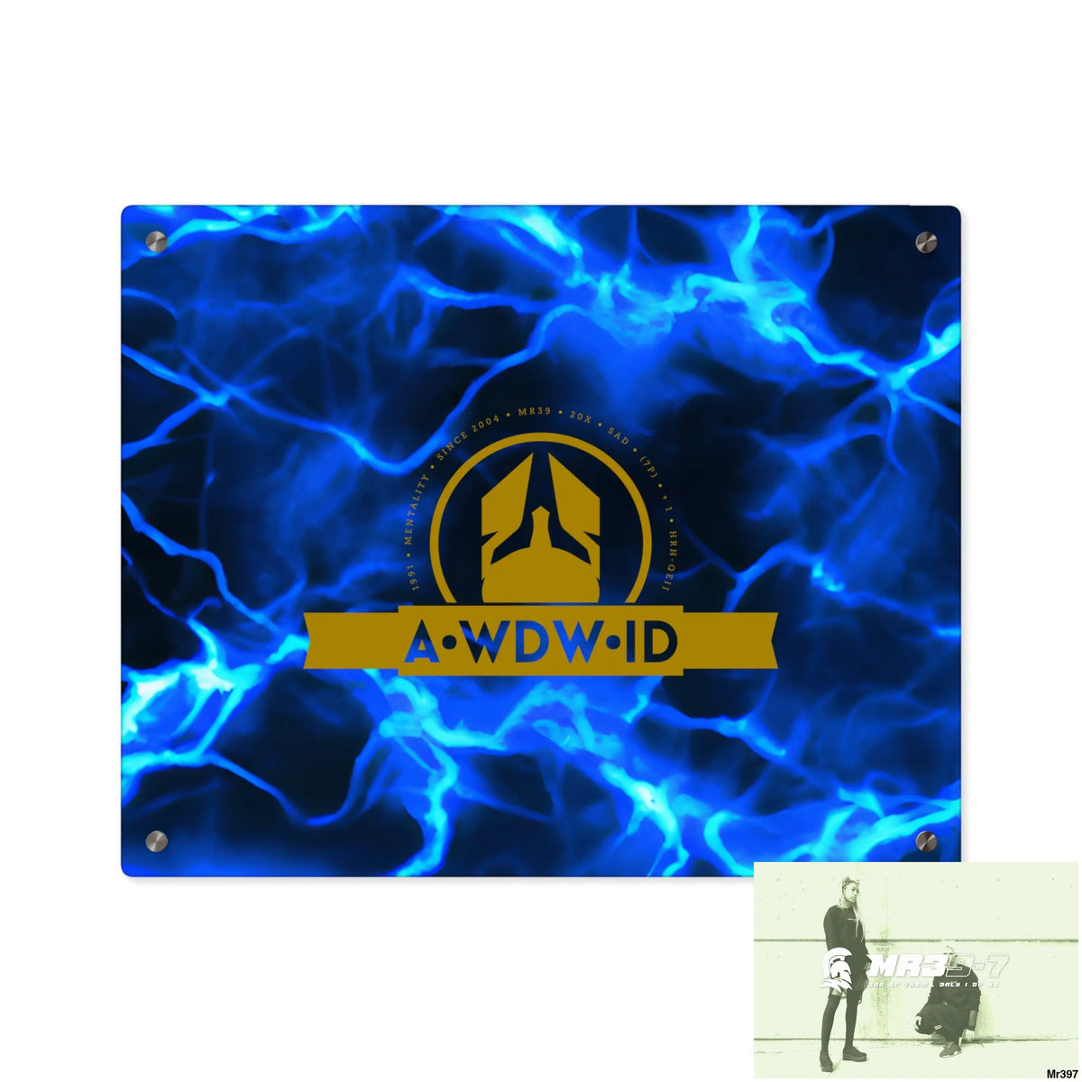 A Who Dares Wins (ID) RSF Electric Blue Acrylic Wall Art Panels 20″ x 16″ (Horizontal) / 0.25’’ Home Decor