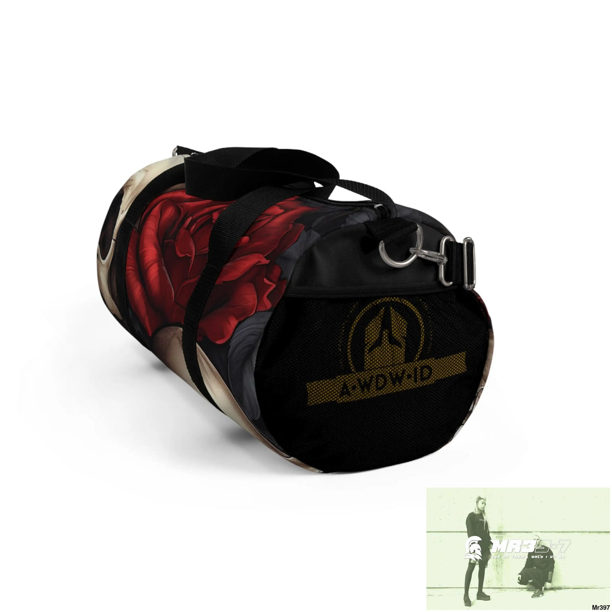 A Who Dares Wins ID RSF Gothic Skulls & Roses Duffel Bag Bags