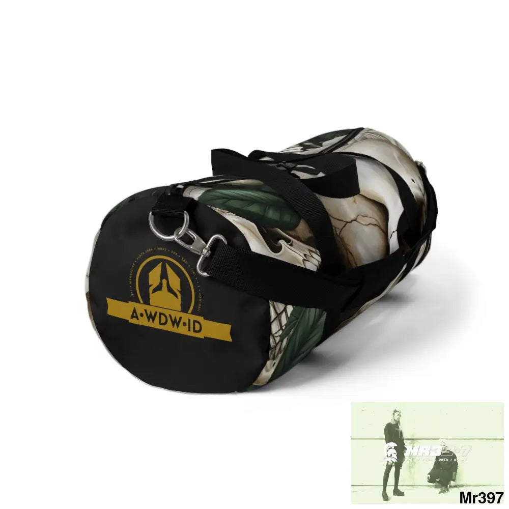 A Who Dares Wins ID RSF Gothic Skulls & Roses Duffel Bag Bags