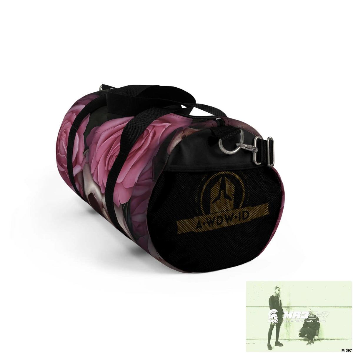 A Who Dares Wins ID RSF Gothic Skulls & Roses Duffel Bag Bags