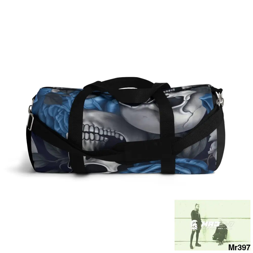 A Who Dares Wins ID RSF Gothic Skulls & Roses Duffel Bag Bags