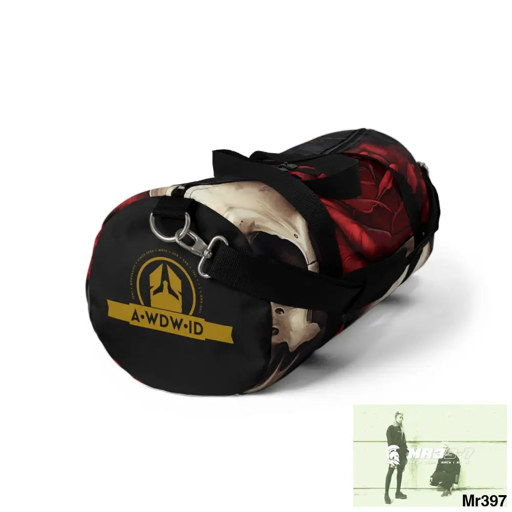 A Who Dares Wins ID RSF Gothic Skulls & Roses Duffel Bag Bags