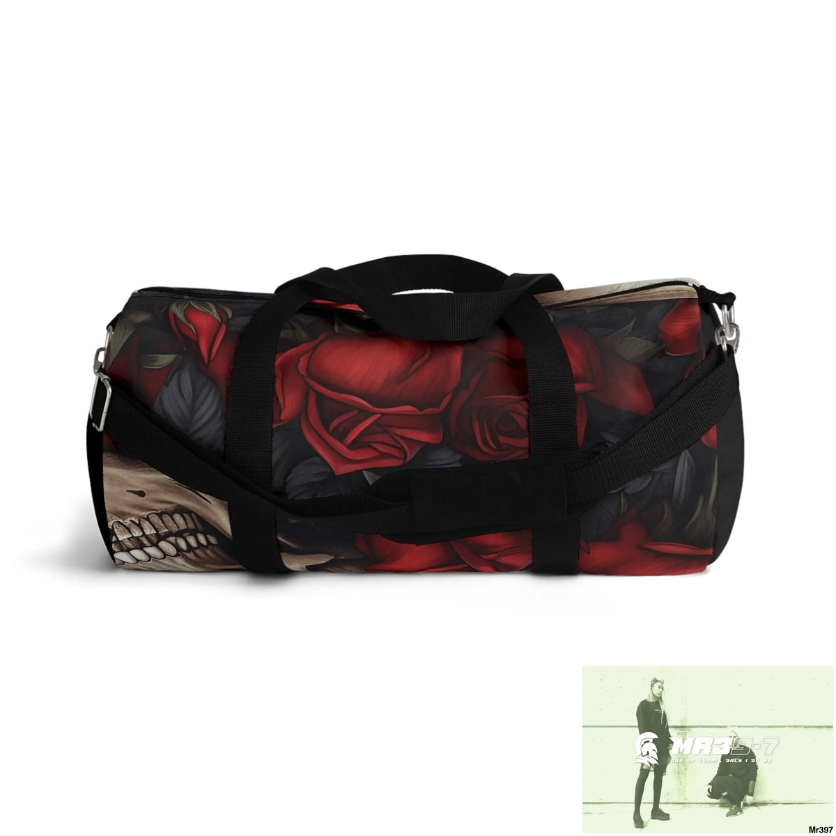 A Who Dares Wins ID RSF Gothic Skulls & Roses Duffel Bag Bags