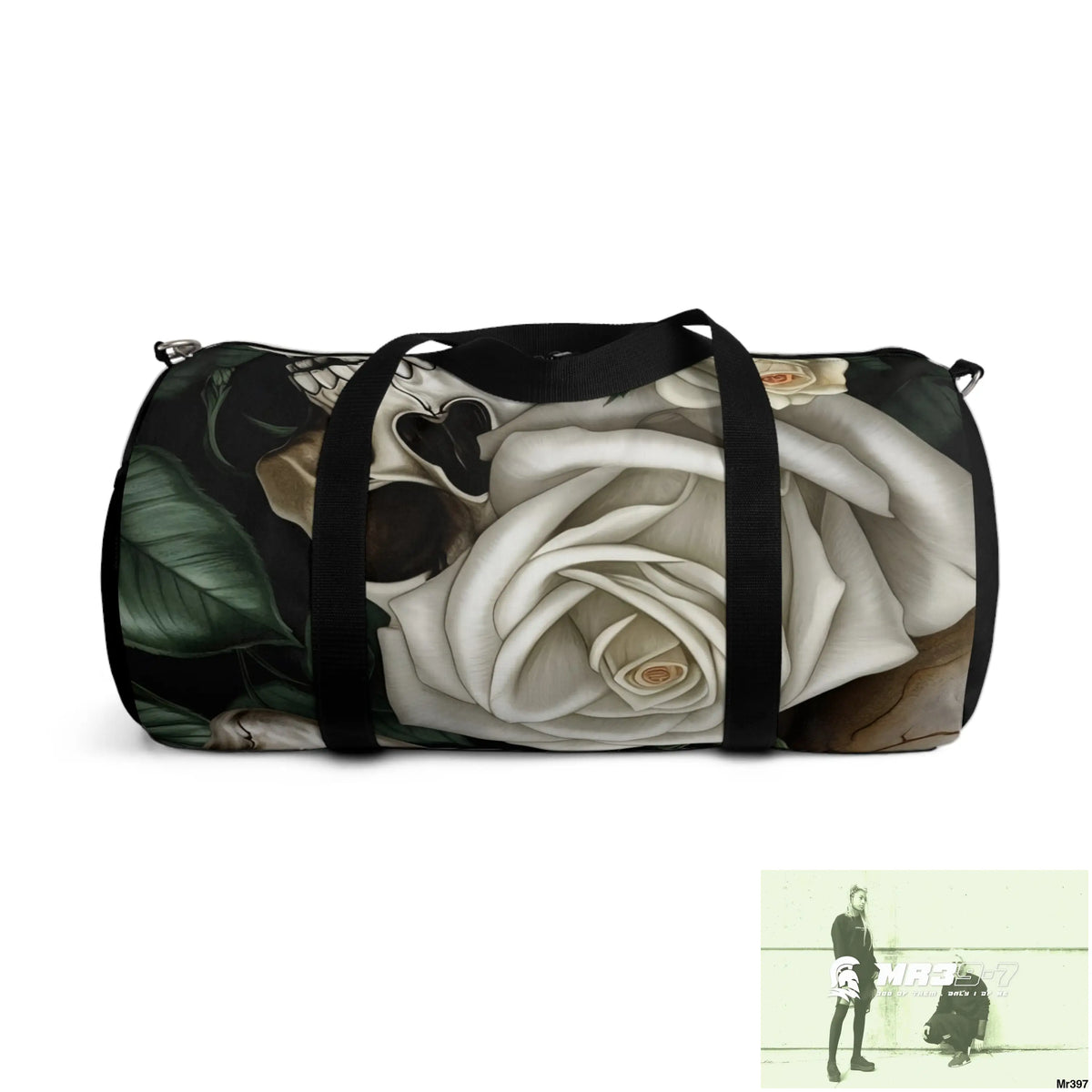 A Who Dares Wins ID RSF Gothic Skulls & Roses Duffel Bag Bags