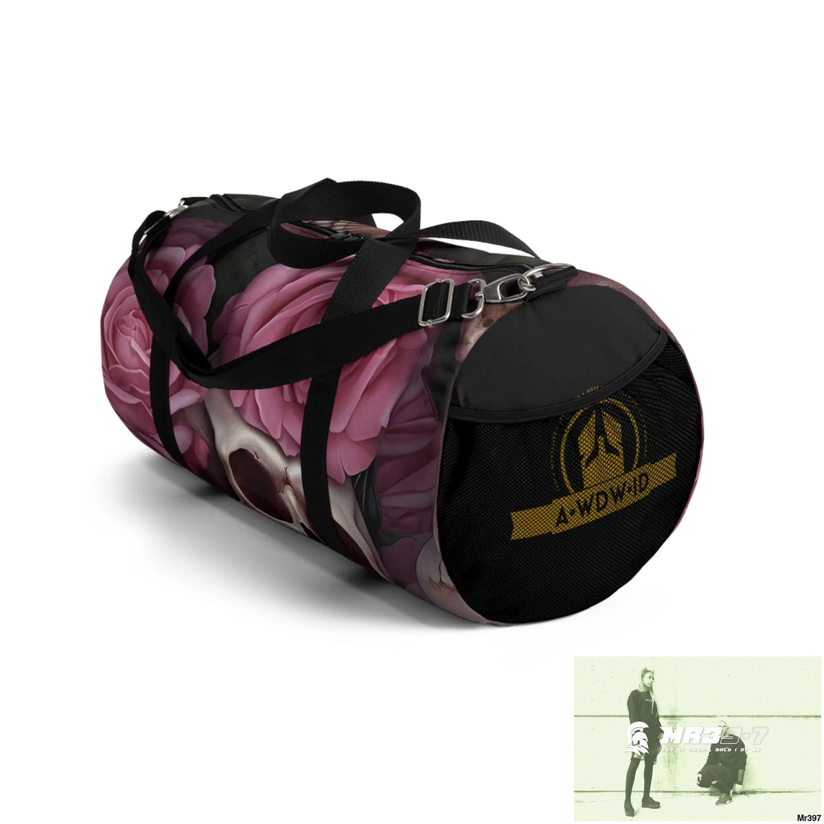 A Who Dares Wins ID RSF Gothic Skulls & Roses Duffel Bag Bags