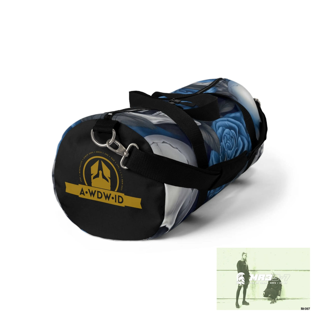 A Who Dares Wins ID RSF Gothic Skulls & Roses Duffel Bag Bags