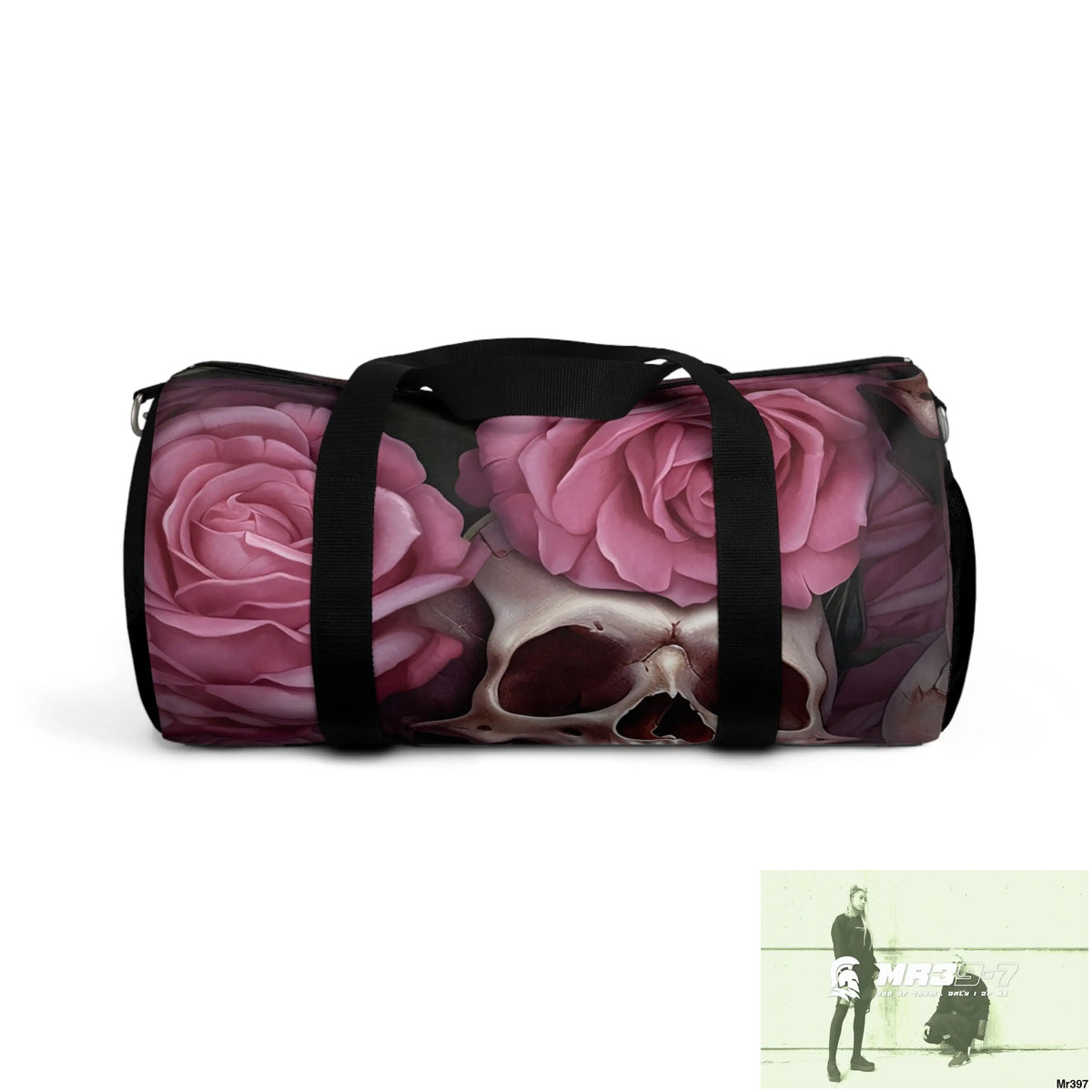 A Who Dares Wins ID RSF Gothic Skulls & Roses Duffel Bag Small Bags