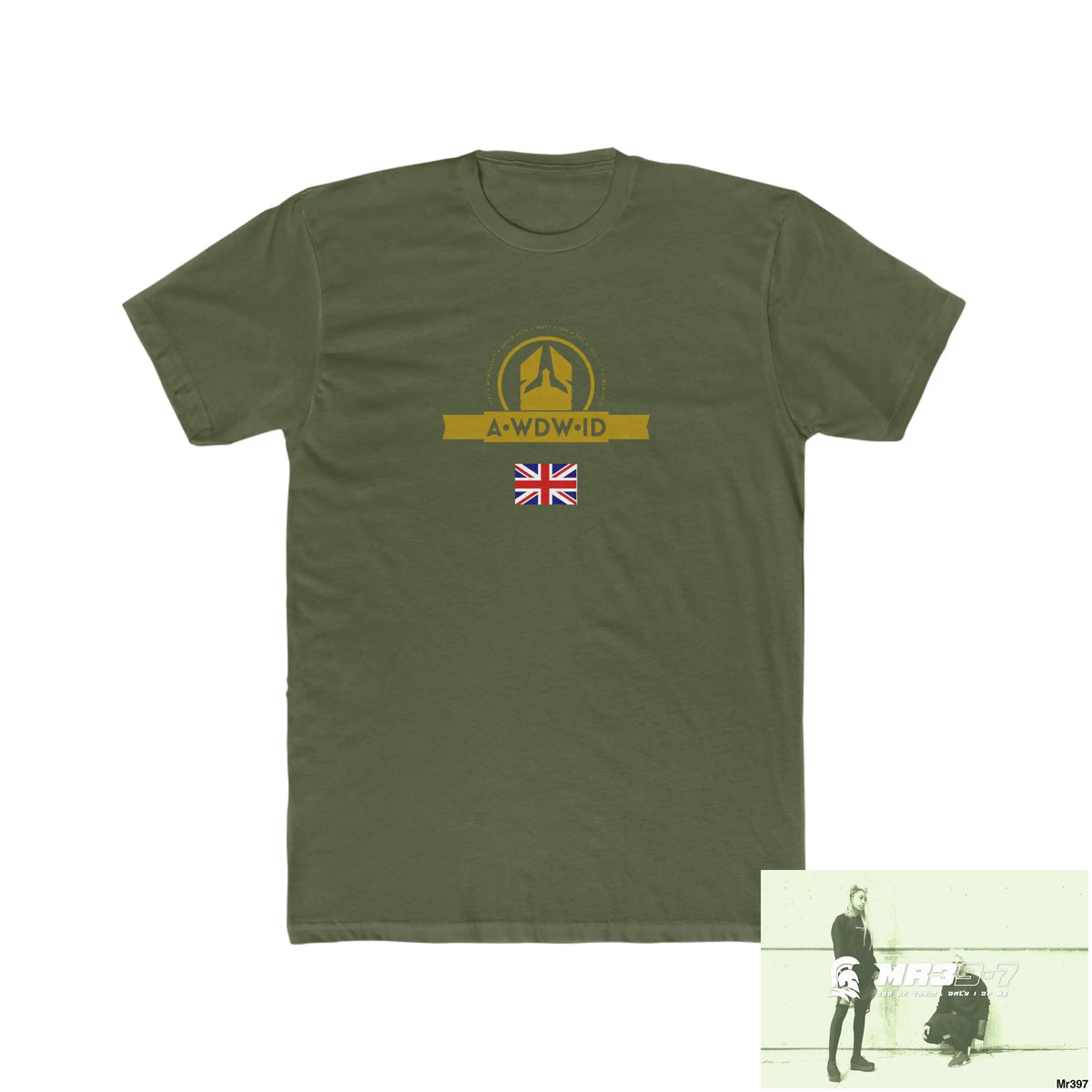 A Who Dares Wins ID RSF Kenya 2015 Nairobi Walk of Honour Mr Asia Nice Hair Crew Men’s Cotton Crew Tee Solid Military