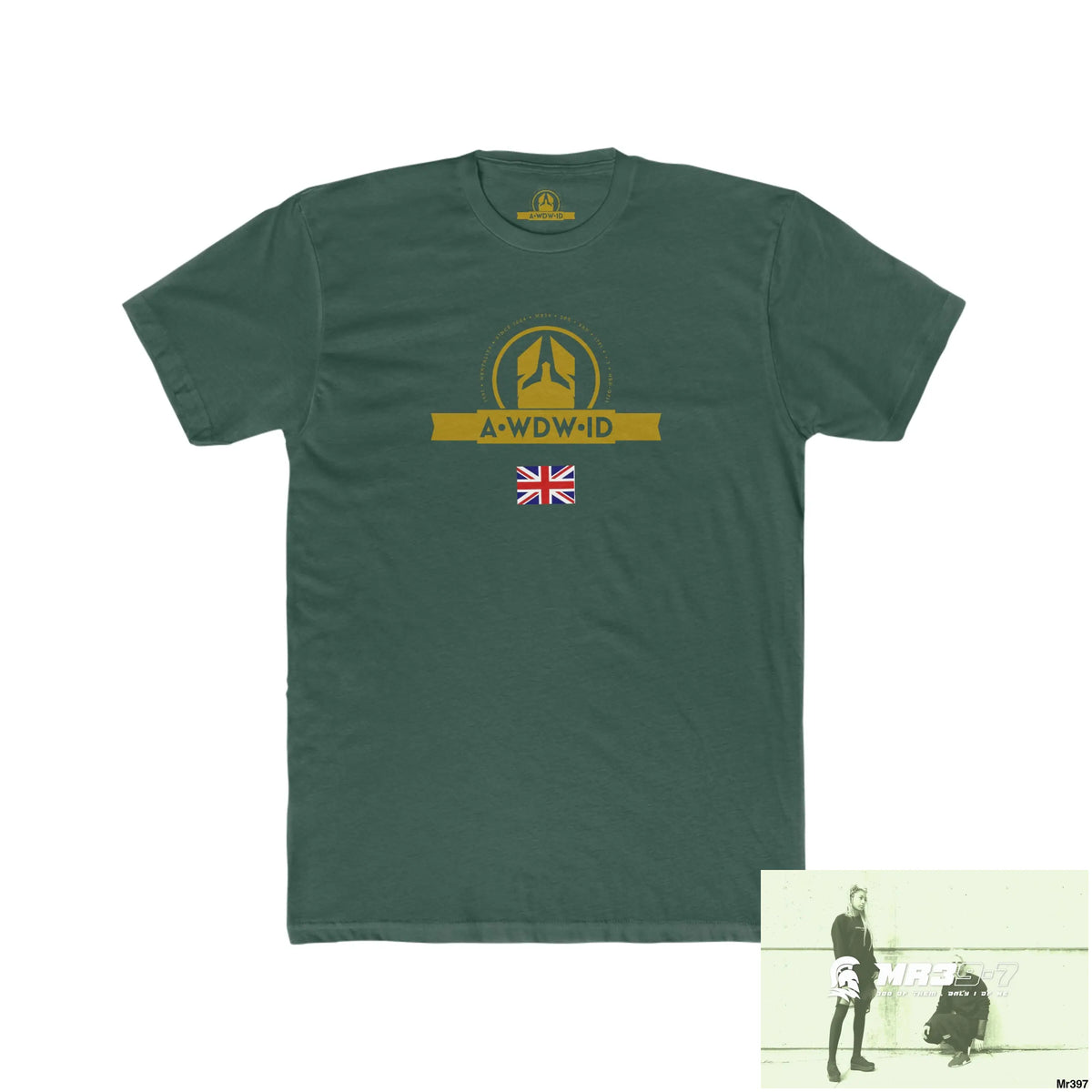 A Who Dares Wins (ID) RSF Kenya In Blind My Pain Management Black Snake Men’s Cotton Crew Tee Solid Forest Green / S