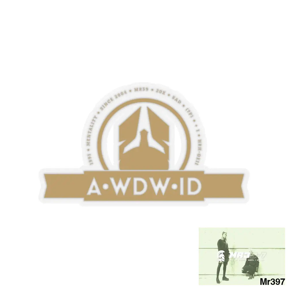 A Who Dares Wins ID RSF Kiss-Cut Stickers 2’’ × 2’’ / Transparent Paper products