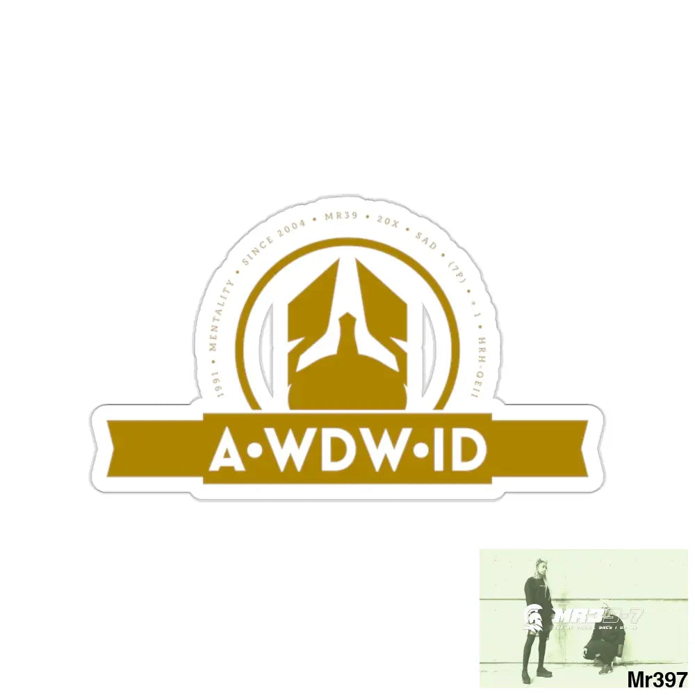 A Who Dares Wins ID RSF Kiss-Cut Stickers 2’’ × 2’’ / White Paper products