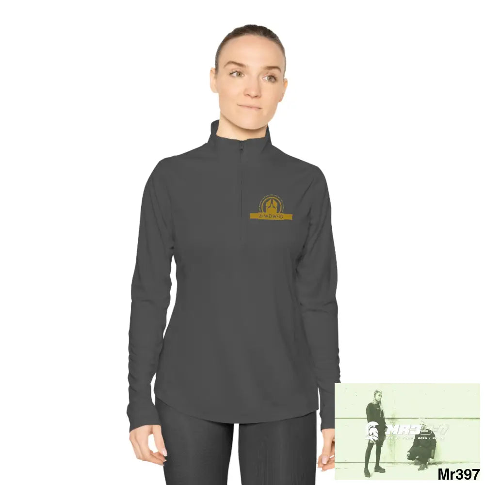 A Who Dares Wins (ID-RSF) Ladies Quarter-Zip Pullover Long-sleeve