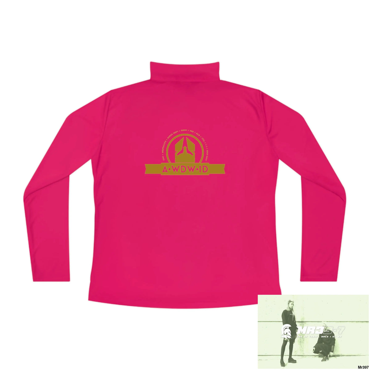 A Who Dares Wins (ID-RSF) Ladies Quarter-Zip Pullover Long-sleeve