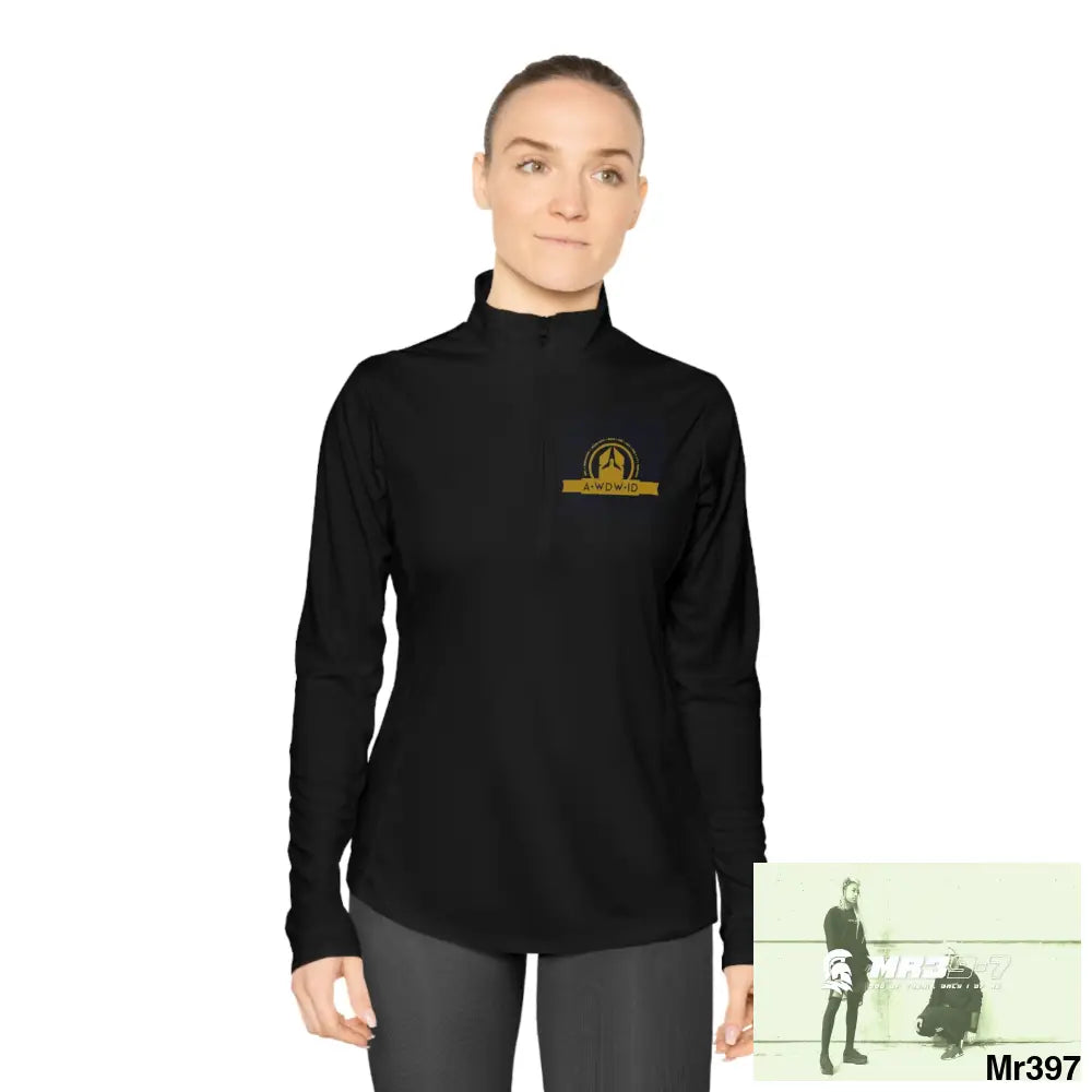 A Who Dares Wins (ID-RSF) Ladies Quarter-Zip Pullover Long-sleeve