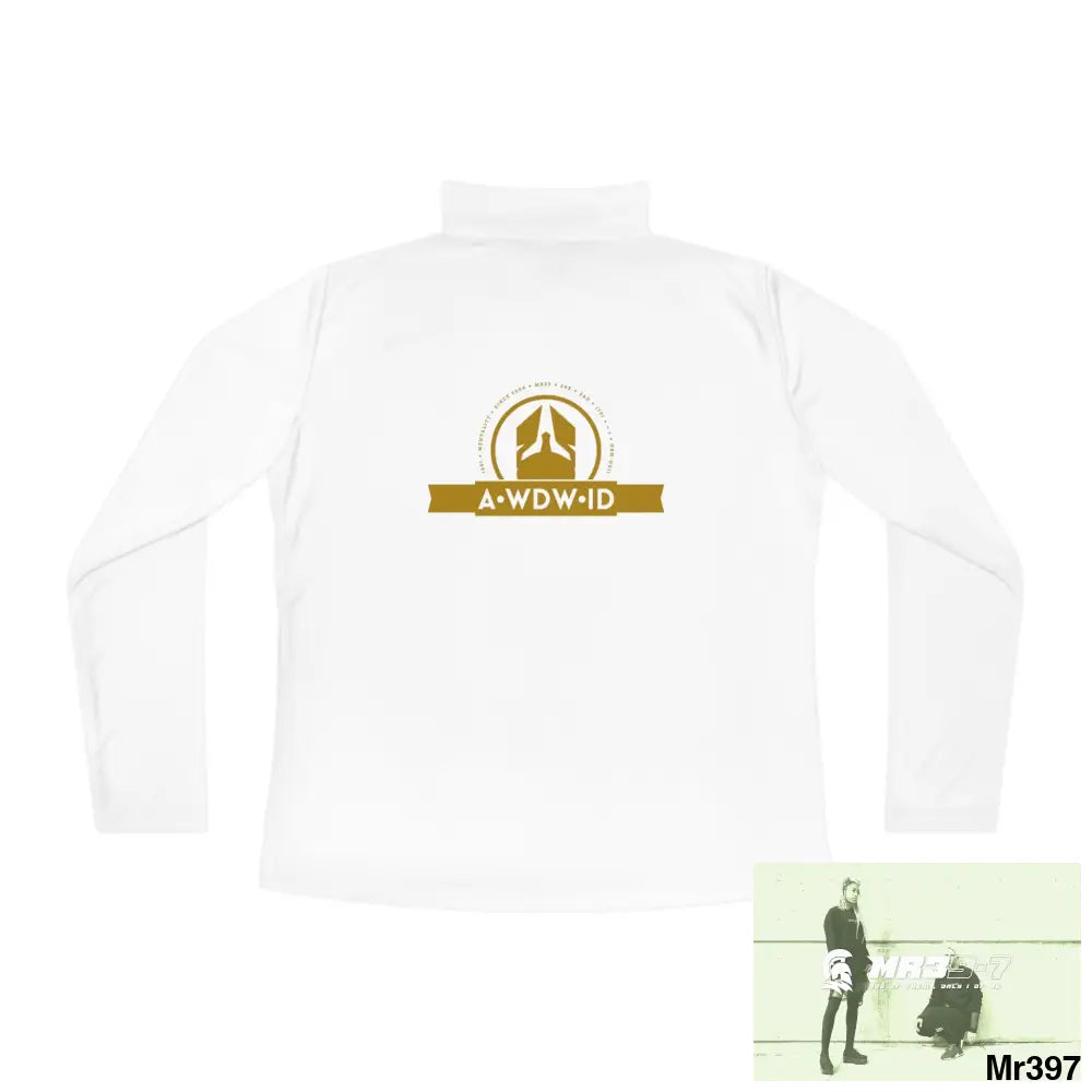 A Who Dares Wins (ID-RSF) Ladies Quarter-Zip Pullover Long-sleeve