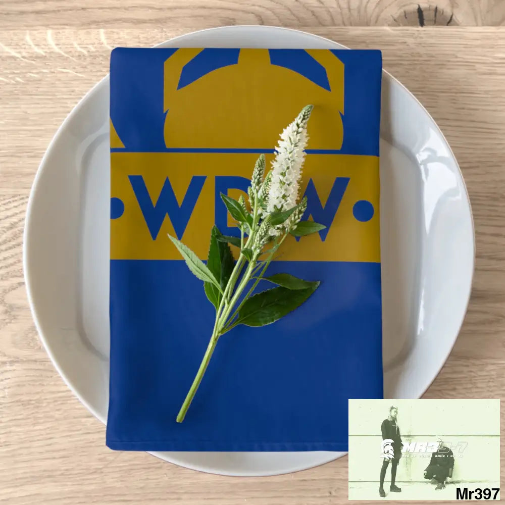 A Who Dares Wins ID RSF Napkins 4-piece set / White / 19’’ × 19’’ Accessories