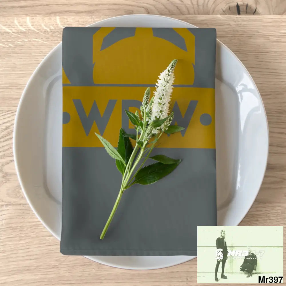 A Who Dares Wins ID RSF Napkins 4-piece set / White / 19’’ × 19’’ Accessories