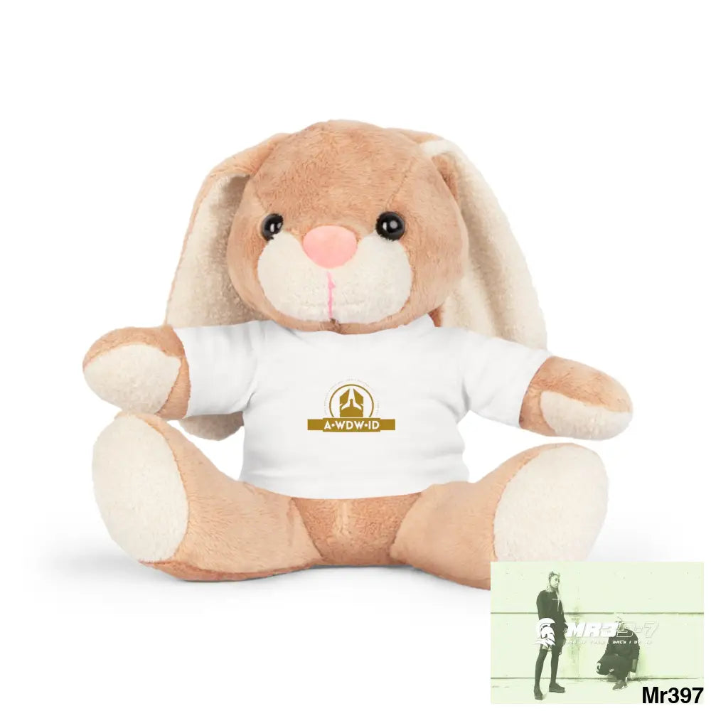 A Who Dares Wins ID RSF Plush Toy with T-Shirt Bunny / White / One size Accessories