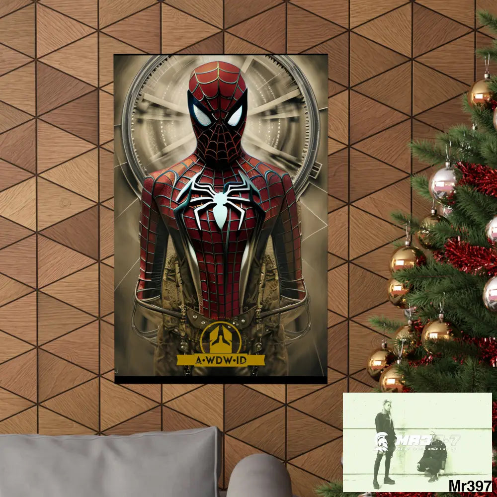 A Who Dares Wins ID RSF Steampunk SpiderMan Graphic Matte Vertical Posters Poster