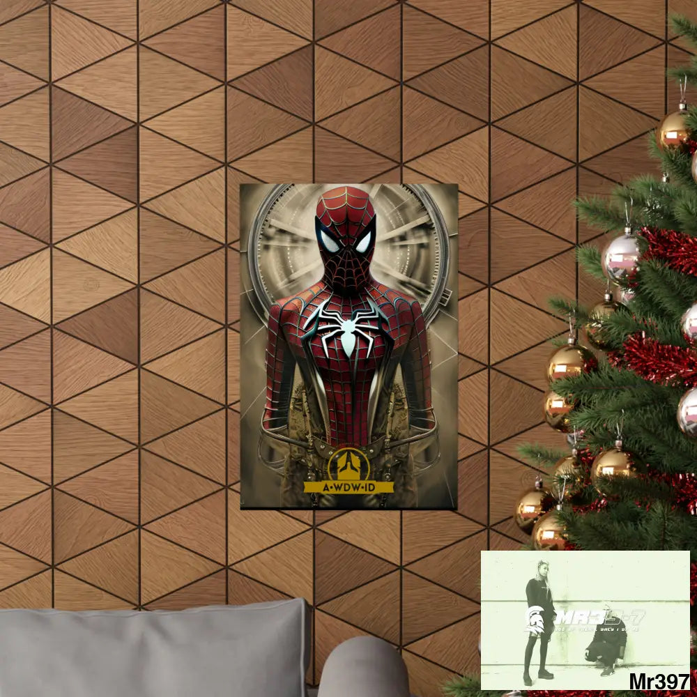 A Who Dares Wins ID RSF Steampunk SpiderMan Graphic Matte Vertical Posters Poster