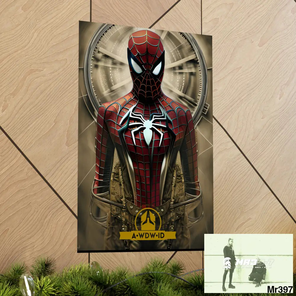 A Who Dares Wins ID RSF Steampunk SpiderMan Graphic Matte Vertical Posters Poster