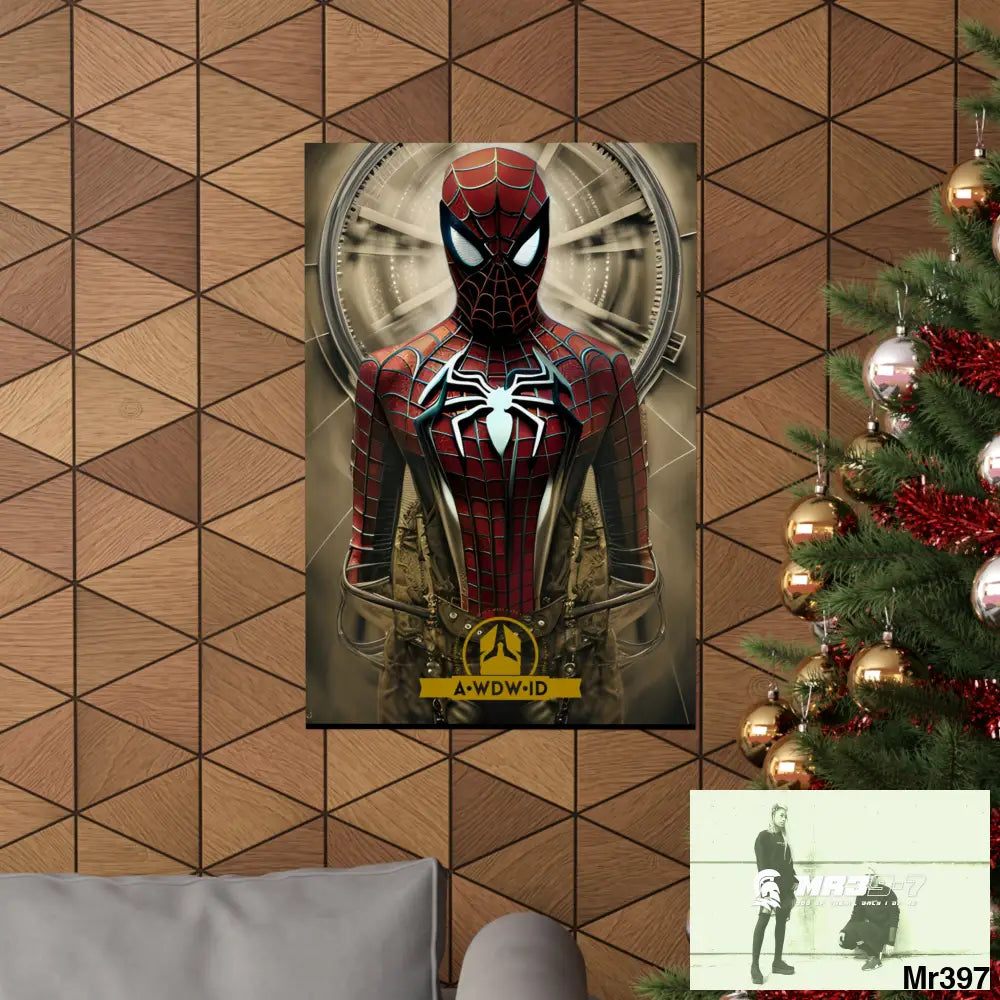 A Who Dares Wins ID RSF Steampunk SpiderMan Graphic Matte Vertical Posters Poster
