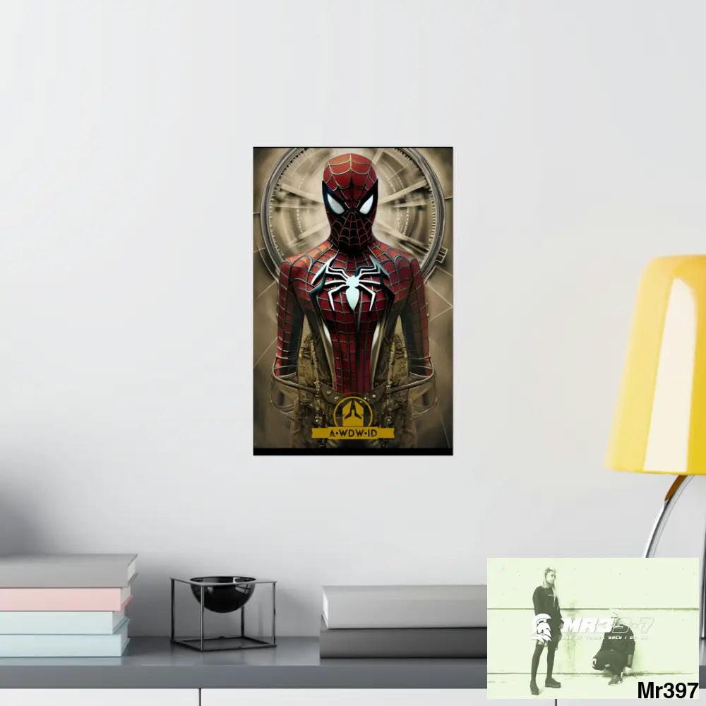 A Who Dares Wins ID RSF Steampunk SpiderMan Graphic Matte Vertical Posters Poster