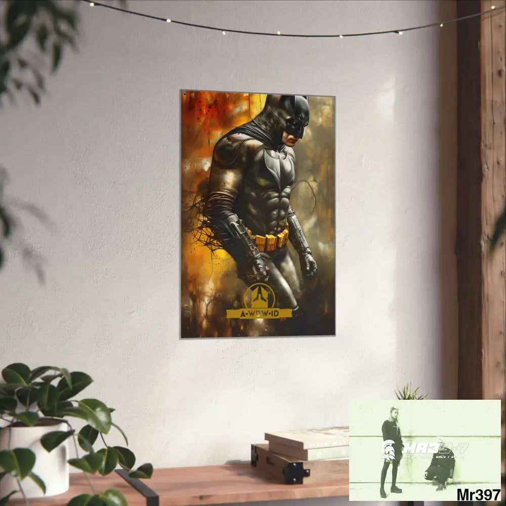 A Who Dares Wins ID RSF Super Resolution Batpain Steampunk Graphic Matte Vertical Posters Poster