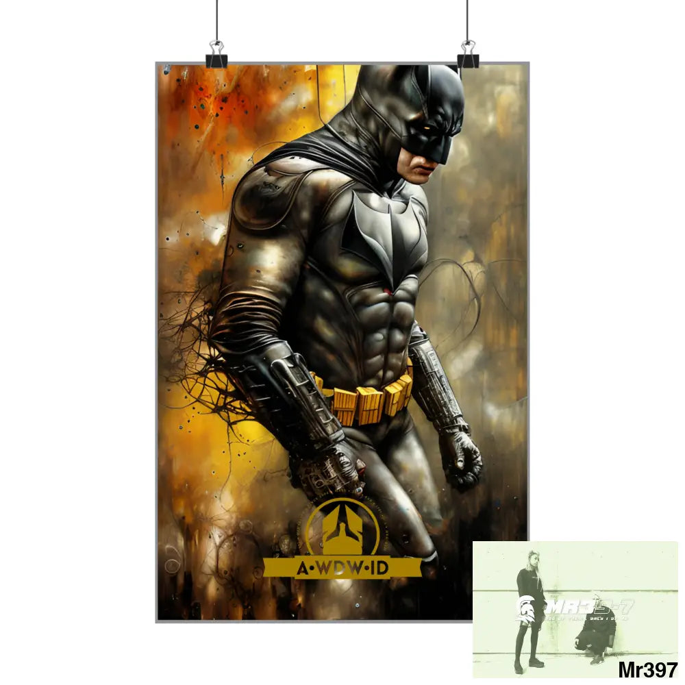 A Who Dares Wins ID RSF Super Resolution Batpain Steampunk Graphic Matte Vertical Posters Poster