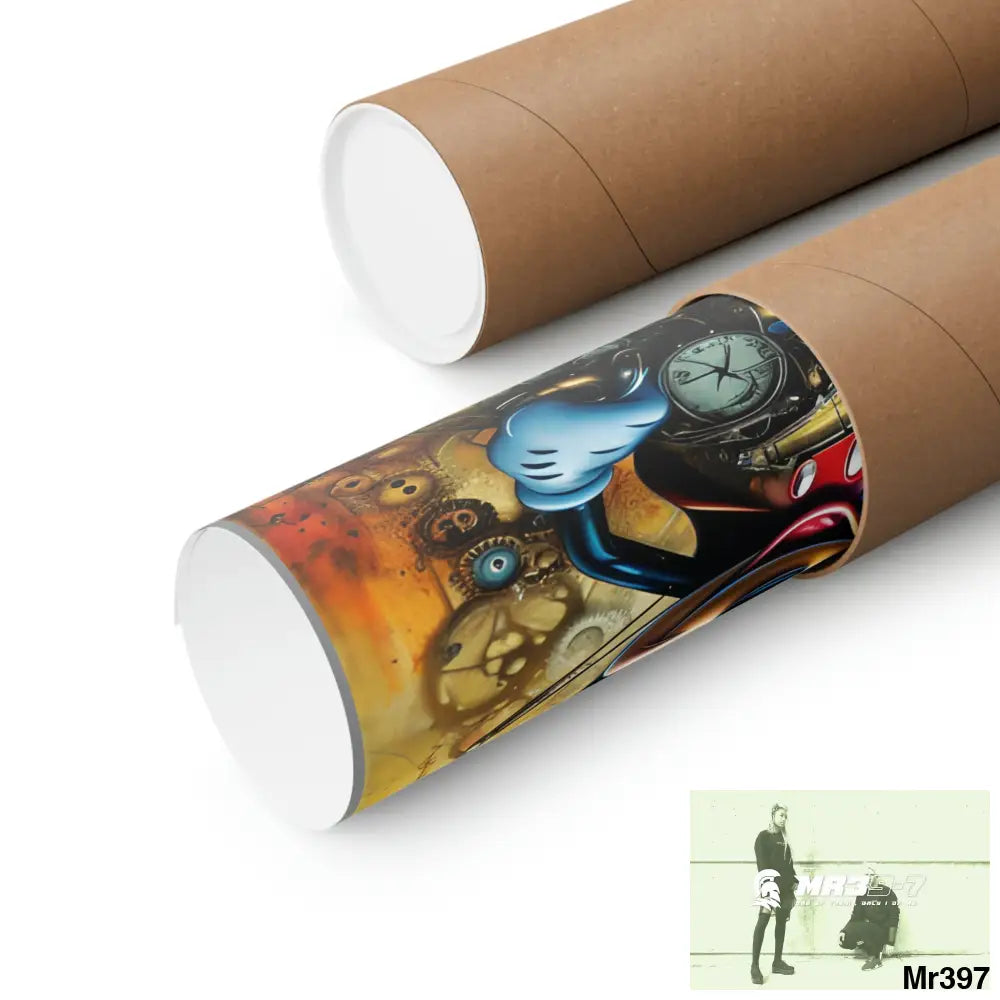 A Who Dares Wins ID RSF SuperResolution Micky Mouse Steampunk Graphic Matte Vertical Posters Poster