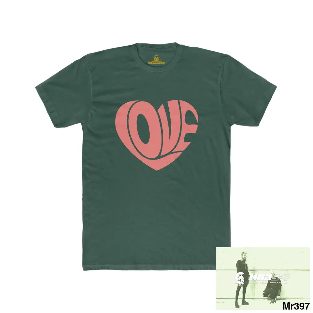 A Who Dares Wins (ID) RSF Tactical Love Men’s Cotton Crew Tee Solid Forest Green / S T-Shirt
