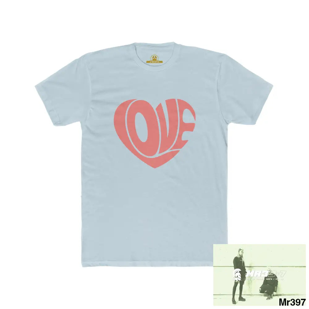 A Who Dares Wins (ID) RSF Tactical Love Men’s Cotton Crew Tee Solid Light Blue / S T-Shirt